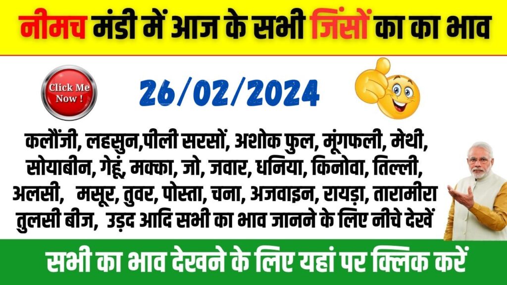 neemuch mandi lahsun bhav 2024: नीमच मंडी भाव